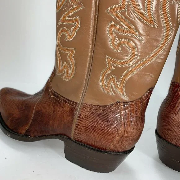 Cowtown Lizard Western Boots Women’s Size 10.5 D - Picture 5 of 10